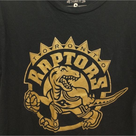 Toronto Raptors Mitchell & Ness Black & Gold Mens Small - Picture 4 of 5